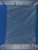 Blue Floral Jacquard woven Silk Saree - Diadem