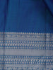 Blue Floral Jacquard woven Silk Saree - Diadem