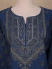 Blue Floral Printed Casual Cotton Kurti - Diadem