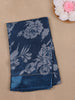 Blue Floral Prints Fancy Georgette Saree - Diadem