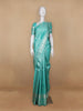 Blue Floral Woven Pure Kanchipuram Silk Saree - Diadem