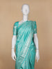 Blue Floral Woven Pure Kanchipuram Silk Saree - Diadem