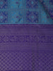 Blue Floral Woven Pure Kanchipuram Silk Saree - Diadem