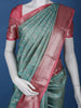 Blue Floral Woven Pure Kanchipuram Silk Saree - Diadem