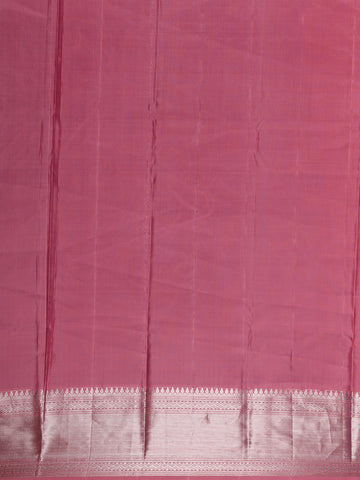 Blue Floral Woven Pure Kanchipuram Silk Saree - Diadem