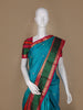 Blue Floral and Paisley Woven Pure Kanchipuram Silk Saree - Diadem