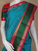 Blue Floral and Paisley Woven Pure Kanchipuram Silk Saree - Diadem