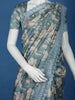 Blue Floral Designed Semi Tussar Saree - Diadem