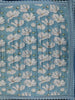 Blue Floral Designed Semi Tussar Saree - Diadem