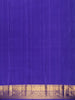 Blue Floral Woven Pure Kanchipuram Silk Saree - Diadem