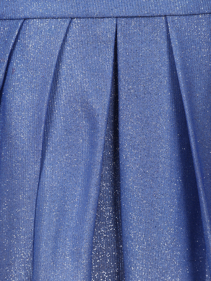 Ombre Effect Shimmer Solid Party Wear Gown - Diadem