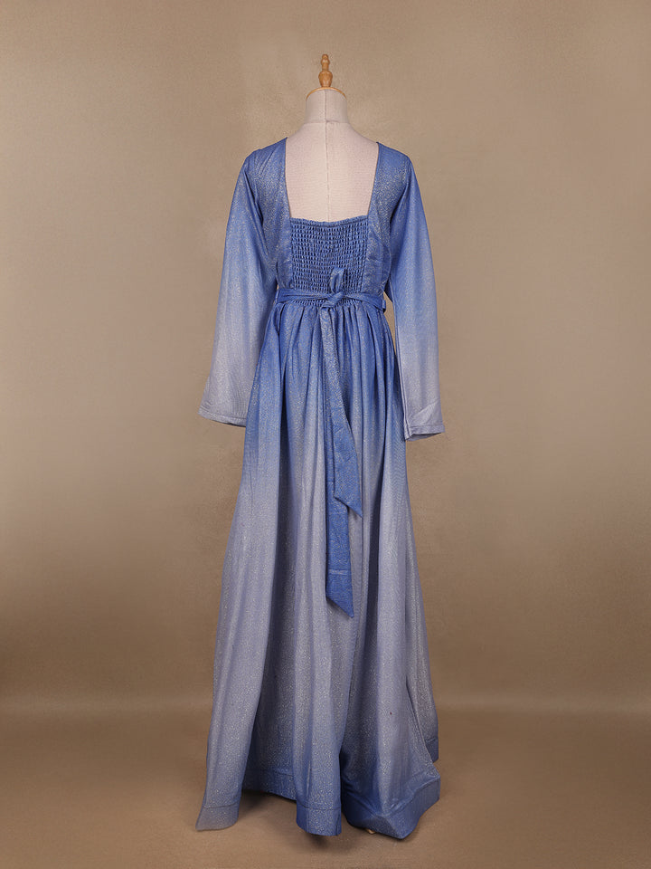 Ombre Effect Shimmer Solid Party Wear Gown - Diadem