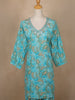 Blue Paisley Designed Cotton Salwar Suit - Diadem