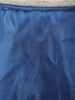 Blue Pleated Design Satin Bridesmaids Gown