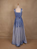 Blue Shimmer Solid And Glitter Party Wear Gown - Diadem