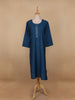 Blue Solid Casual Cotton Kurti - Diadem