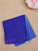 Blue Solid Design Satin Saree - Diadem