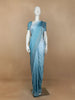 Blue Solid Satin Fancy Saree with Designed Border - Diadem