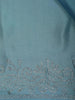 Blue Solid Satin Fancy Saree with Designed Border - Diadem