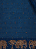 Blue Stone Embellishment Chiffon Saree - Diadem