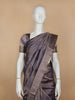 Blue Stripes Designed Organza Designer Saree
