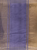 Blue Stripes Designed Organza Designer Saree