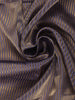 Blue Stripes Designed Organza Designer Saree