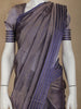 Blue Stripes Designed Organza Designer Saree