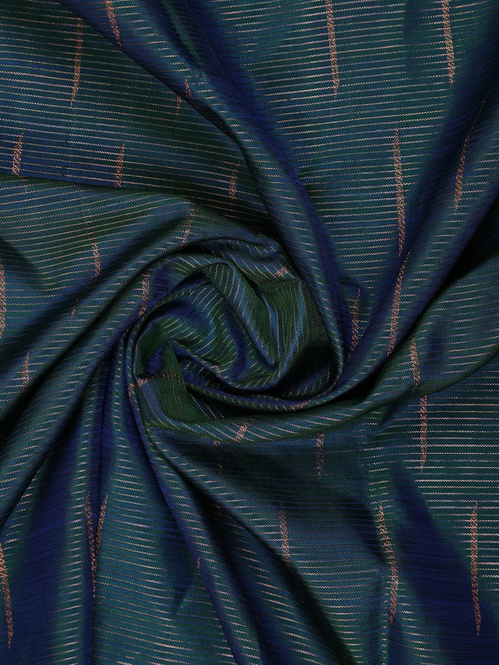 Blue Vaira oosi Woven Pure Kanchipuram Silk Saree - Diadem