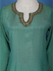Blue  Zardosi Worked Semi Silk Salwar Suit