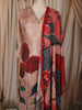 Blush Beige Floral Printed Design Crepe Straight Cut Salwar Suit with Dupatta