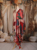 Blush Beige Floral Printed Design Crepe Straight Cut Salwar Suit with Dupatta