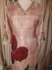 Blush Beige Floral Printed Design Crepe Straight Cut Salwar Suit with Dupatta
