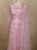 Blush Pastel Pink Floral Beads Embellished Design Net Lehenga With Net Dupatta