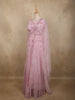 Blush Pastel Pink Floral Beads Embellished Design Net Lehenga With Net Dupatta