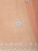 Blush Peach Floral Beads Embroidered Design Net Designer Saree with Designer Border