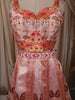 Blush Peach Floral Printed and Stone Embellished Design Tussar Silk Fancy Lehenga with Matching Dupatta