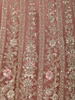 Blush Peach Floral Sequins Embroidered Design Net Bridesmaid Lehenga With Dupatta