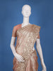 Blush Peach Sequence And Floral Embroidery Bridal Banarasi Silk Saree