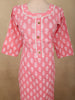 Blush Pink  Butta Printed Design Cotton Straight Cut Salwar Suit with Dupatta
