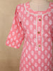 Blush Pink  Butta Printed Design Cotton Straight Cut Salwar Suit with Dupatta