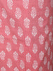 Blush Pink  Butta Printed Design Cotton Straight Cut Salwar Suit with Dupatta