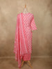 Blush Pink  Butta Printed Design Cotton Straight Cut Salwar Suit with Dupatta