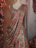 Onion Pink Floral Embroidered Design Crepe Lehenga with Designer Dupatta