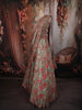 Onion Pink Floral Embroidered Design Crepe Lehenga with Designer Dupatta