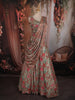 Onion Pink Floral Embroidered Design Crepe Lehenga with Designer Dupatta