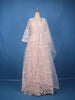 Blush Pink Floral Embroidered Design Net Gown