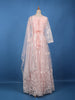 Blush Pink Floral Embroidered Design Net Gown