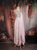 Blush Pink Floral Embroidered Tissue Silk Palazzo Suit with Dupatta
