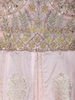 Blush Pink Floral Embroidered Tissue Silk Palazzo Suit with Dupatta